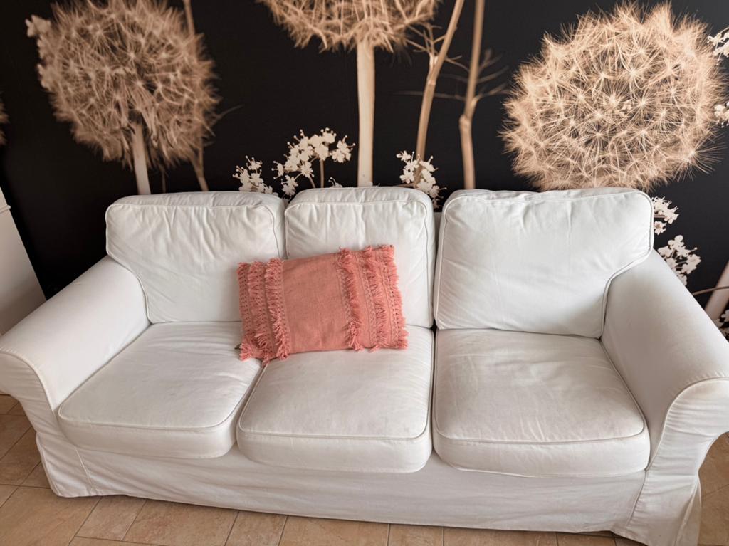 Mooie zgan ikea ektorp bankstel 3 + 2 zits, Ophalen, 75 tot 100 cm, Zo goed als nieuw, Rechte bank
