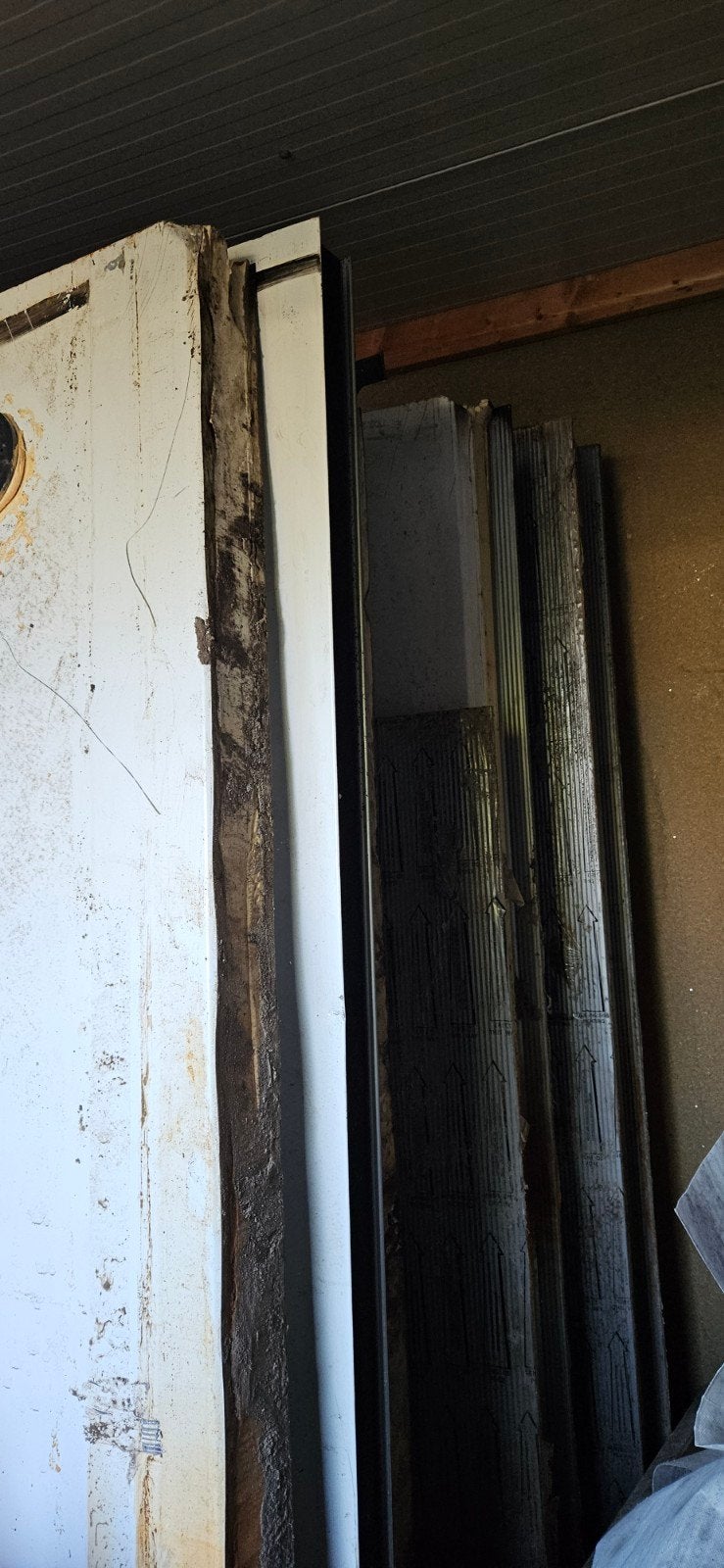 Gratis sandwichpanelen 10 cm dik, 2x1 meter, Ophalen, Gebruikt, Hardschuim (Pir), 15 m² of meer