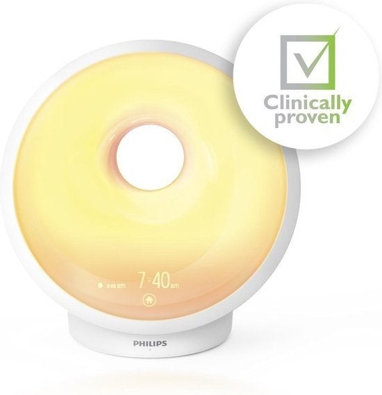 Philips Wake-up Light HF3671/01 - Wekker met licht, Witgoed en Apparatuur, Wekkers, Zo goed als nieuw, Digitaal, Ophalen of Verzenden
