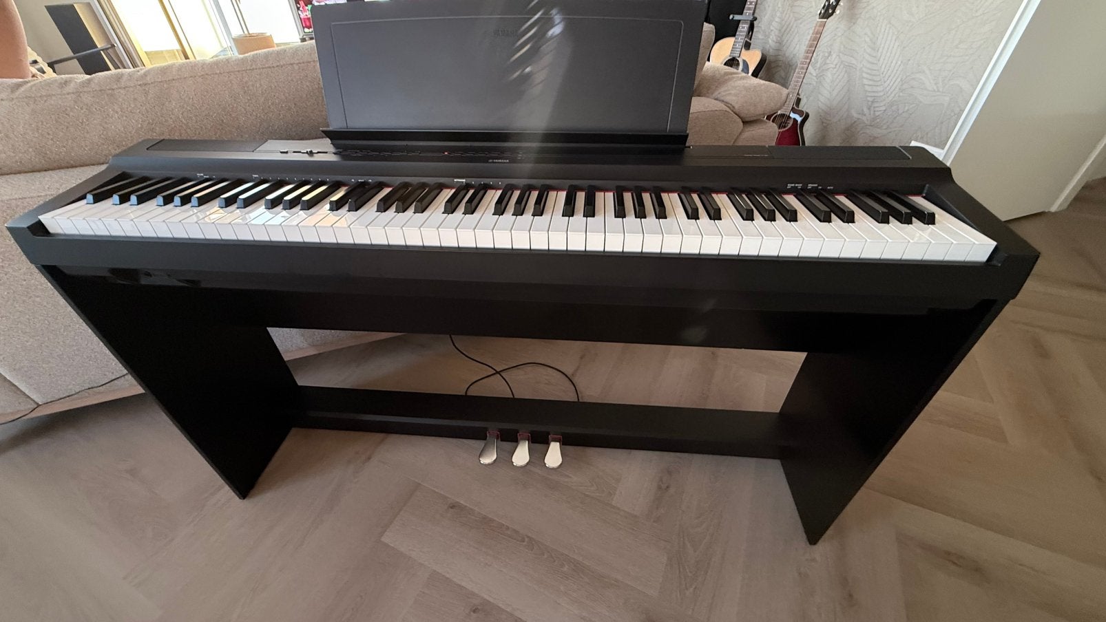 Yamaha Digital Piano P-125 incl. Onderstel & pedalen, Muziek en Instrumenten, Ophalen, Zwart, Digitaal, Zo goed als nieuw