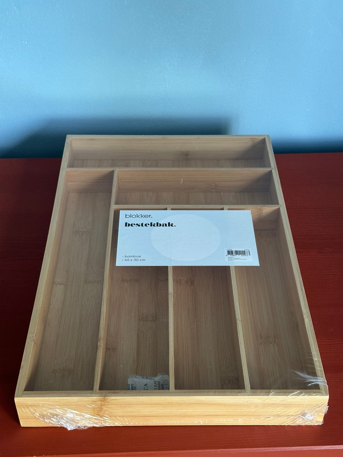 Bestekbak Bamboe 45 x 30 cm, Ophalen of Verzenden, Nieuw, Overige merken, Hout