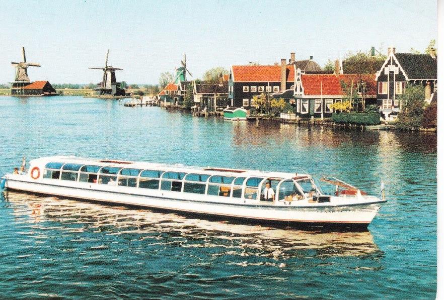 ZAANDAM,- Rondvaart "Zaanse Schans" Rederij kaart. 11-05, Verzamelen, Ansichtkaarten | Nederland, Ophalen of Verzenden, 1980 tot heden