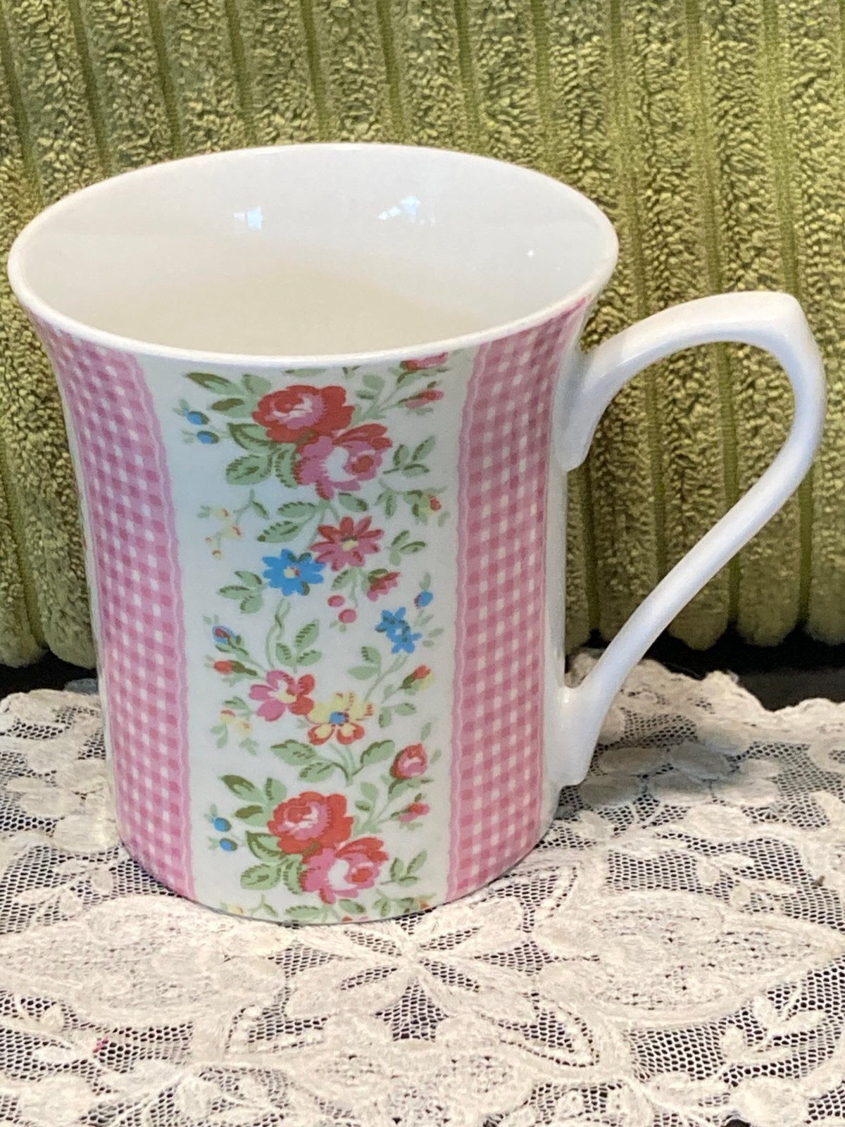 Beker, mok, Cath Kidston, rose (070726), Gebruikt, Ophalen of Verzenden, Overige stijlen, Kop(pen) en/of Schotel(s)