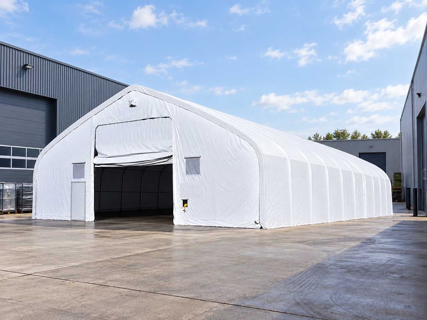 Rhino-Cross-Shelter 5010023DP - 30,5x15,25x7,015 m - Opslagt, Zakelijke goederen