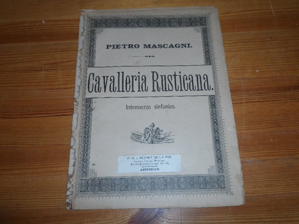 Cavalleria rusticana intermezzo - pietro mascagni, Piano, Gebruikt, Klassiek, Ophalen of Verzenden