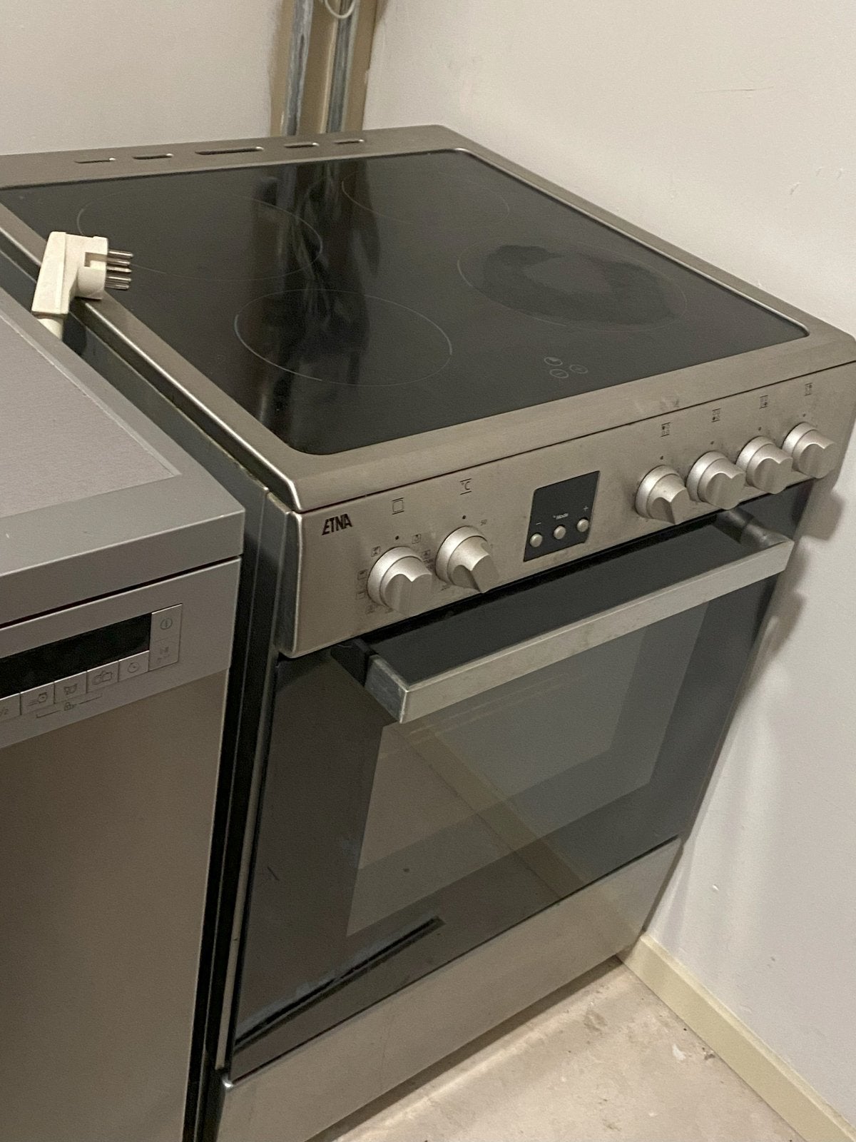 Etna FIV760RVS inductiefornuis, Ophalen, Gebruikt, 60 cm of meer, 4 kookzones