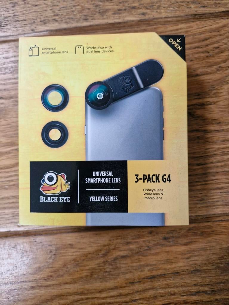 Black Eye 3-Pack G4 Universele Smartphone Lensset, Ophalen of Verzenden, Nieuw, Overige typen