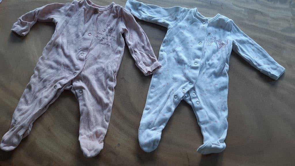 Zomer pyjama 2 slaappakjes Pooh beer maat 50 56, Ophalen of Verzenden, Gebruikt, Jongetje of Meisje, Nacht- of Onderkleding