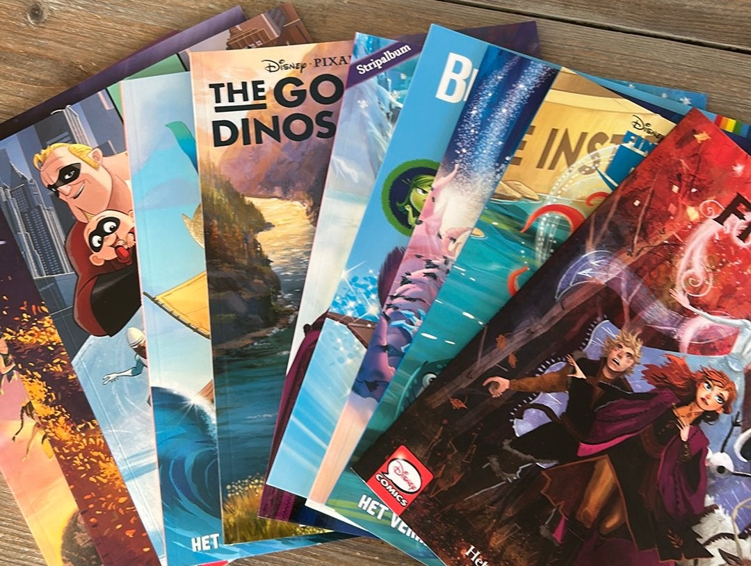 10 x Disney Pixar stripboeken - Diverse titels samen voor, Meerdere stripboeken, Ophalen of Verzenden, Gelezen