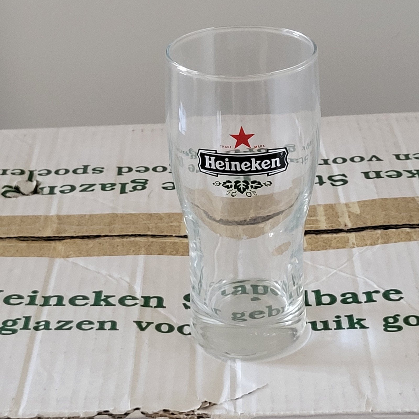 Heineken stapelglazen nieuw 25 cl, Ophalen, Nieuw, Glas of Glazen, Heineken