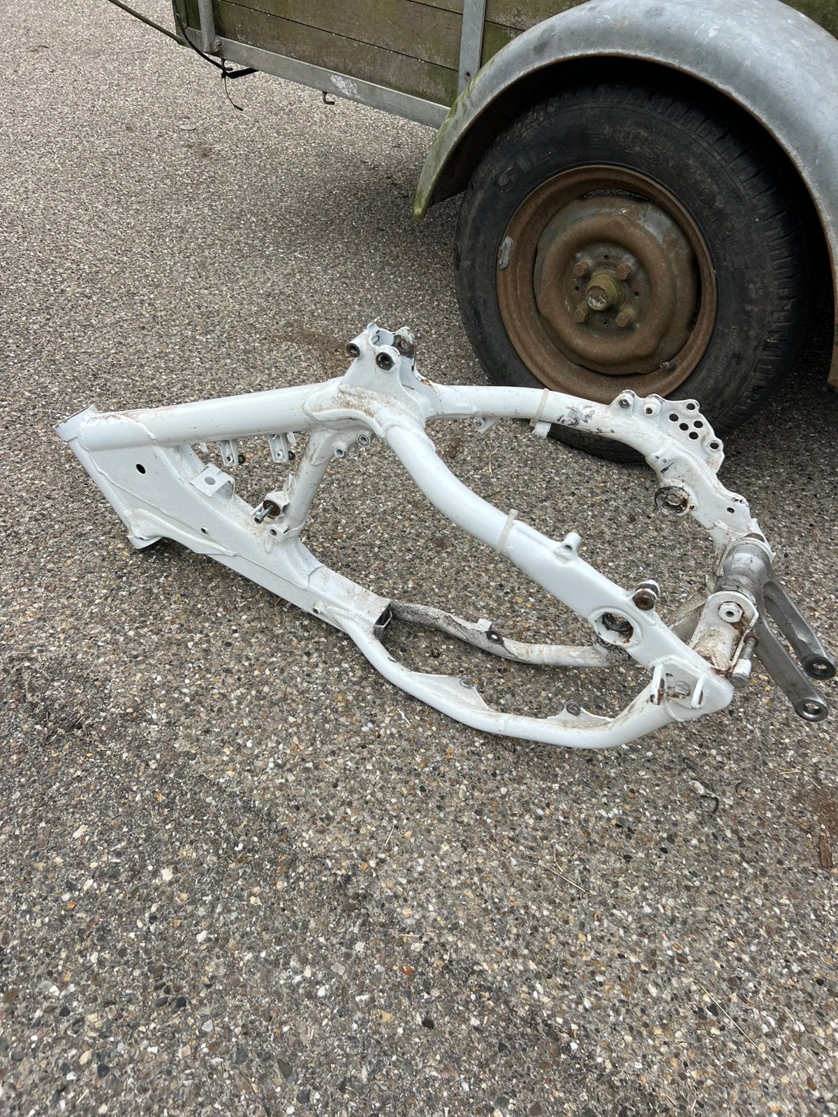 Honda CR125 1996 frame, Motoren, Ophalen of Verzenden, Gebruikt