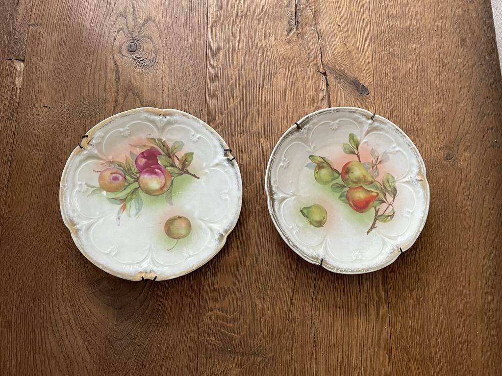 Set van 2 Vintage Wandbordhangers - Metaal, Antiek en Kunst, Ophalen of Verzenden