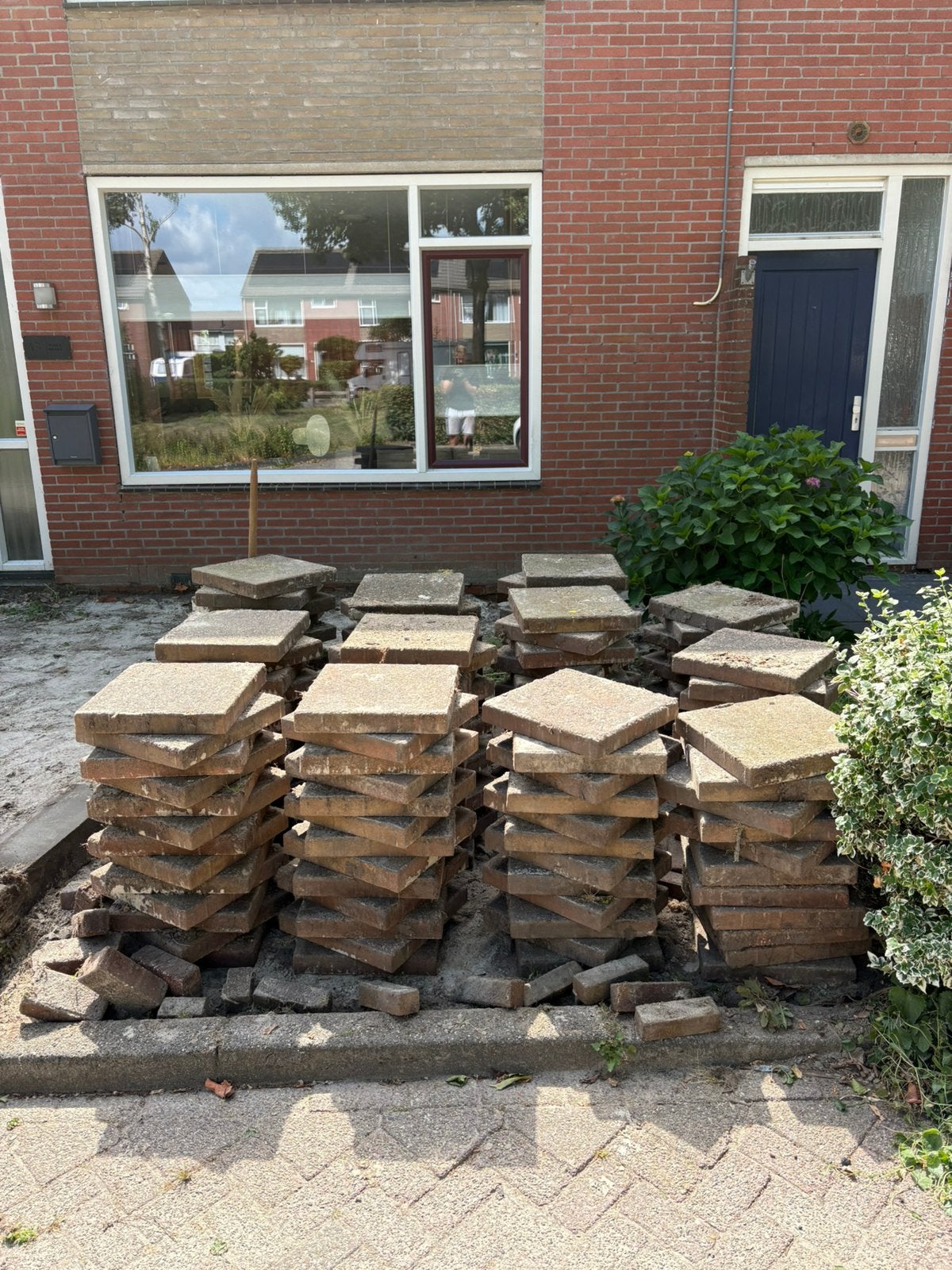 Tuintegels, Ophalen, Gebruikt, Beton, Terrastegels