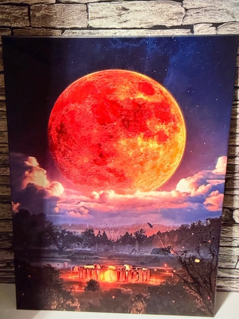 Displate blood moon limited edition metal poster, Verzamelen, Posters, Rechthoekig Staand, Nieuw, Ophalen of Verzenden, A1 t/m A3