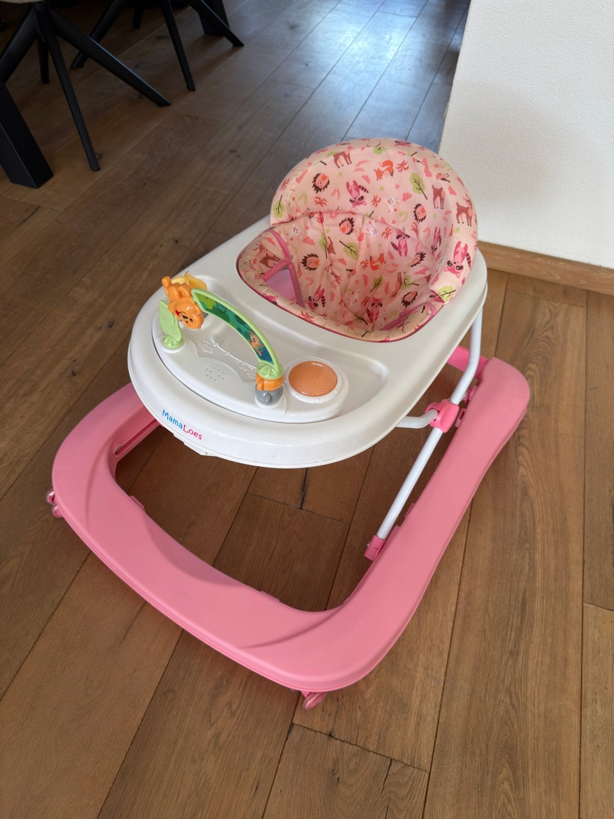 MamaLoes Roze Inklapbare Loopstoel, Ophalen of Verzenden, Zo goed als nieuw
