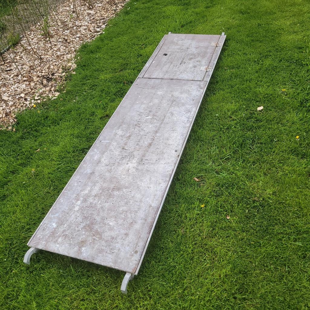 Rolsteiger platform 250cm met luik, Ophalen, Gebruikt, Rolsteiger of Kamersteiger, Minder dan 2 meter