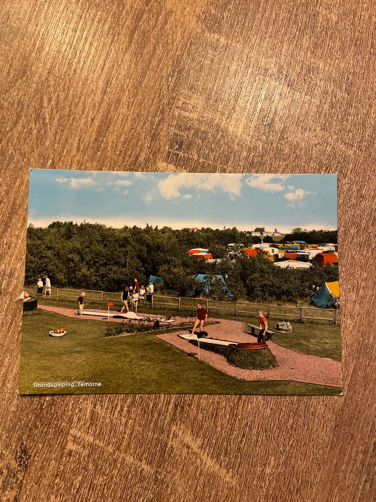 Oude ansichtkaart Strandcamping Terhorne, Friesland, Ophalen of Verzenden, 1960 tot 1980, Gelopen, Friesland