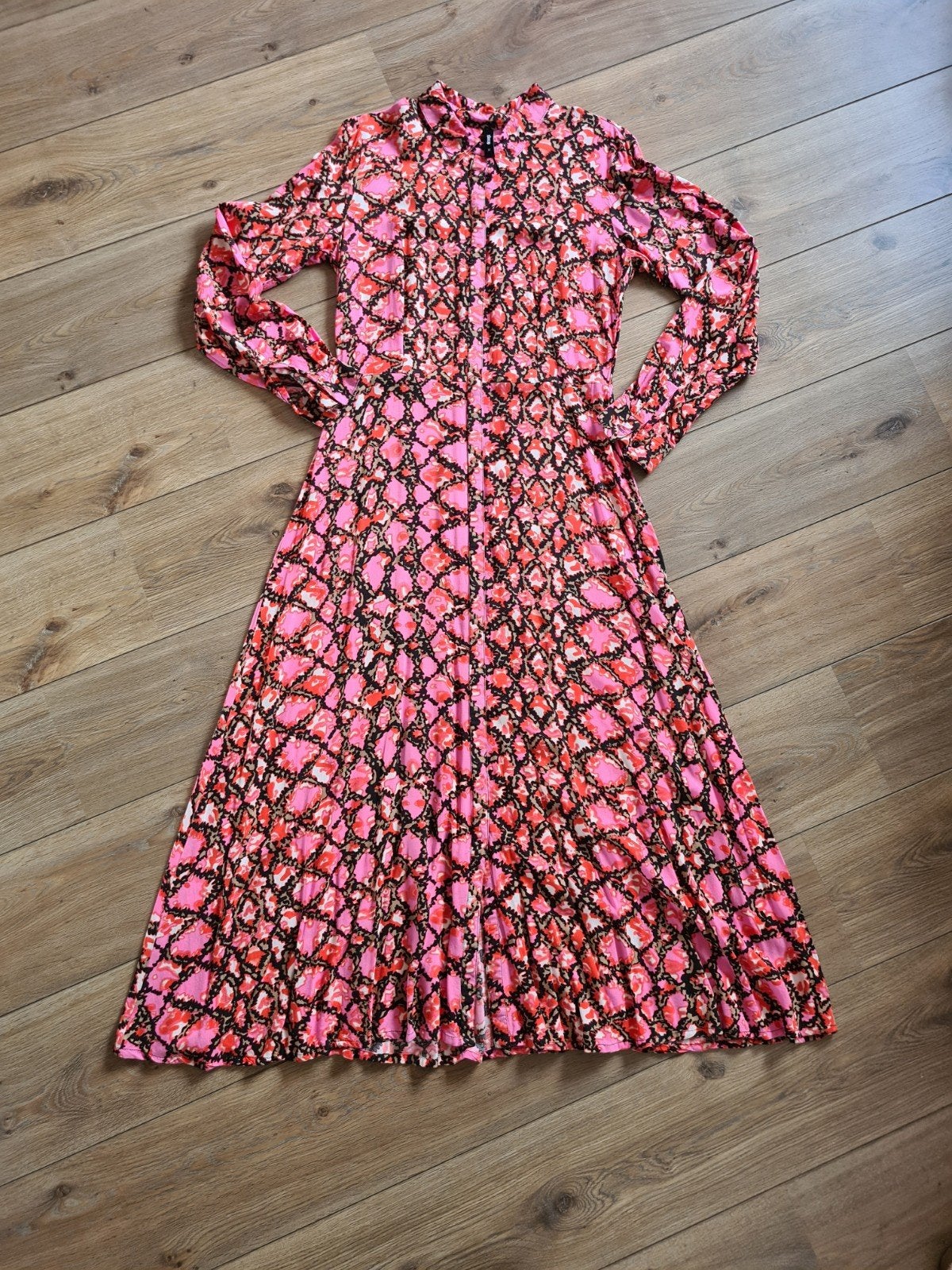 Prachtige maxi doorknoop jurk van Eksept Shoeby Mt M, Maat 38/40 (M), Eksept Shoeby, Ophalen of Verzenden, Zo goed als nieuw