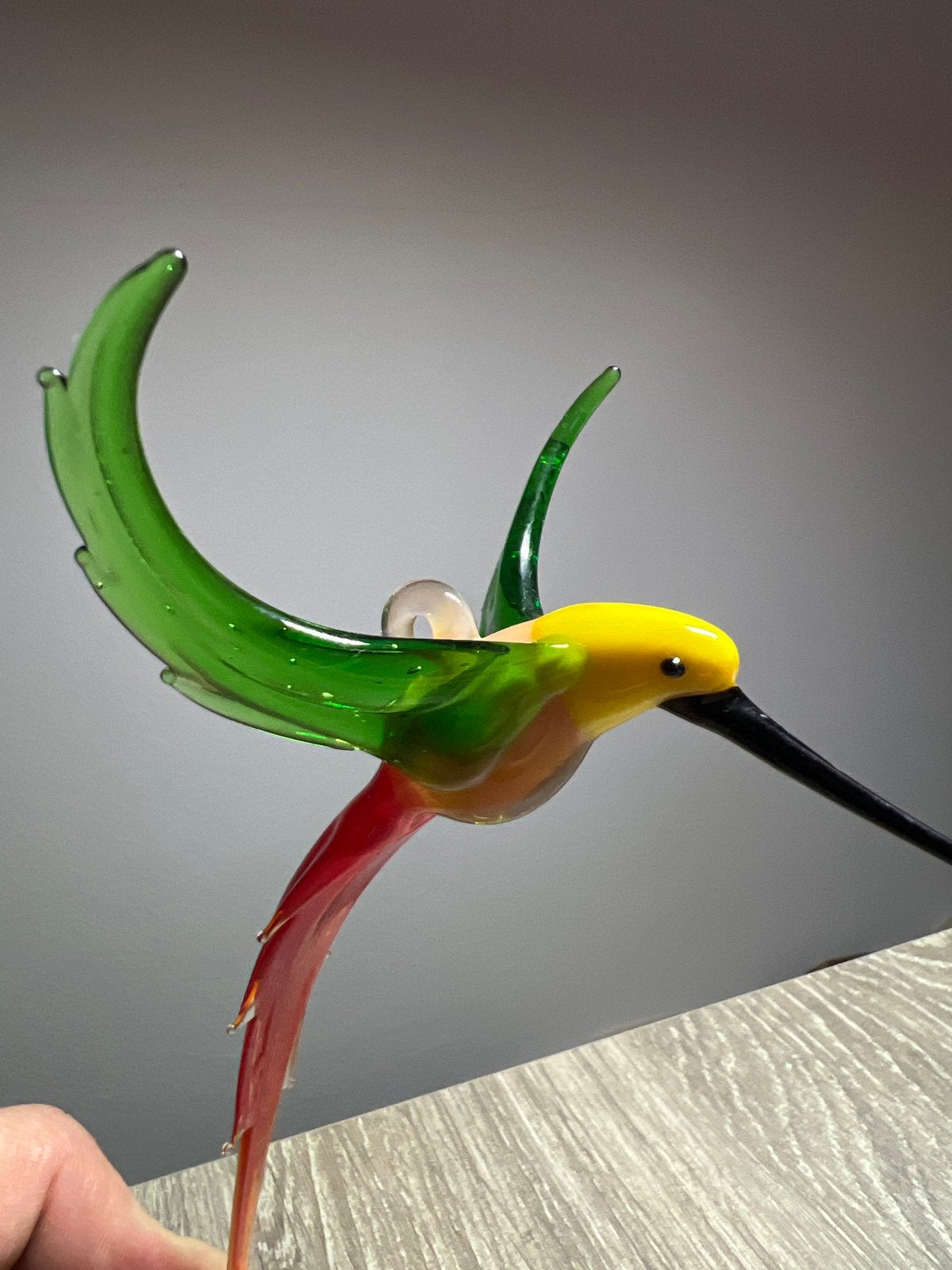 handgemaakte glazen kolibrie (16 cm), Ophalen of Verzenden