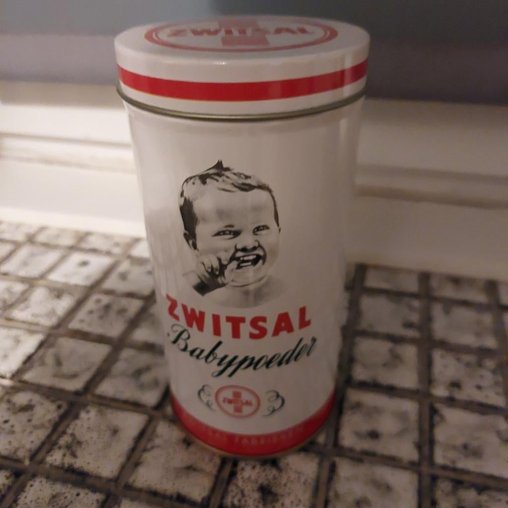 Oude Zwitsal Babypoeder Muziekdoos - Collectors Item, Verzamelen, Merken en Reclamevoorwerpen, Ophalen of Verzenden, Gebruikt