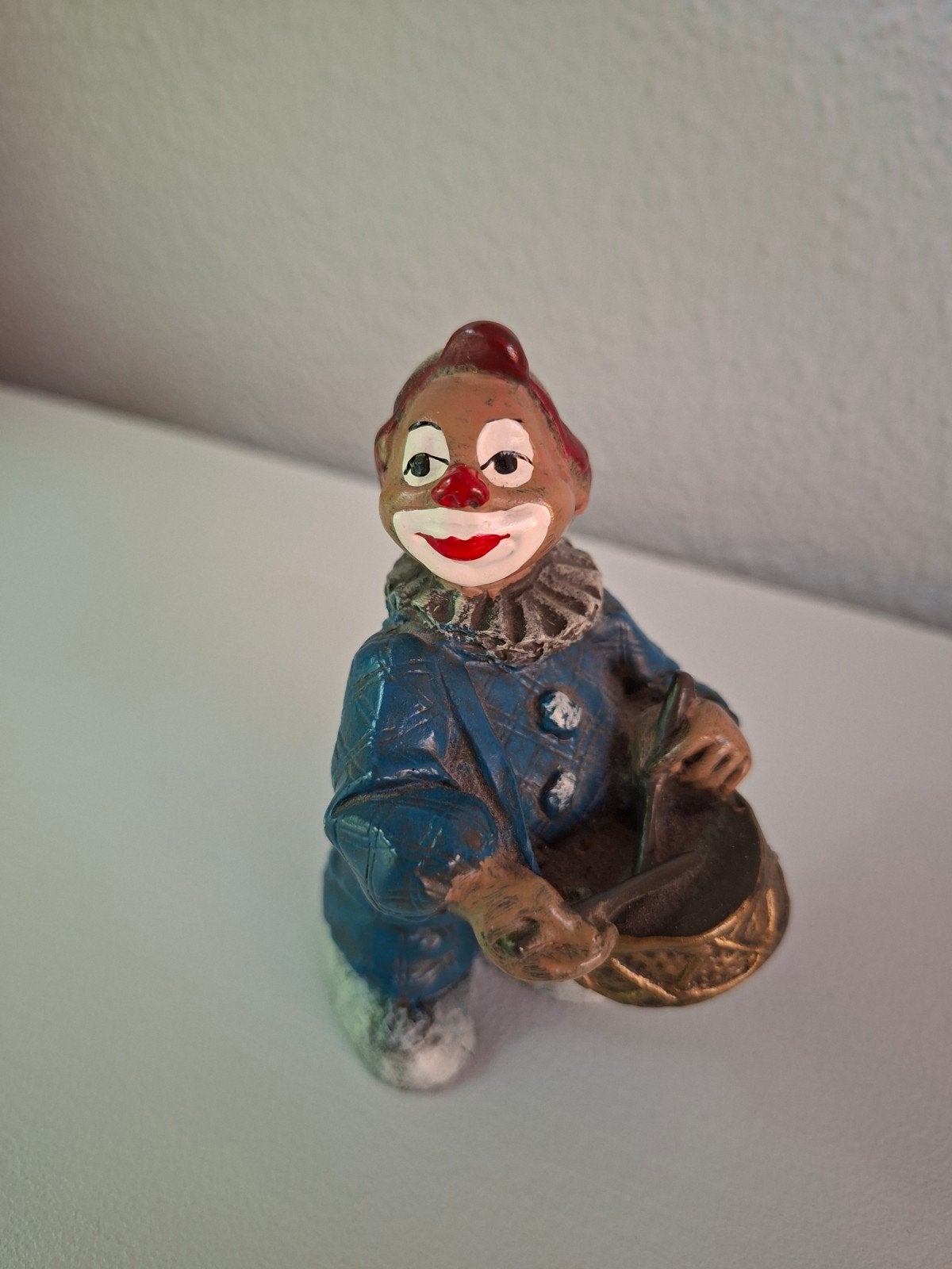 Vintage Clown Beeldje - Decoratief en Uniek, Verzamelen, Ophalen, Gebruikt, Mens