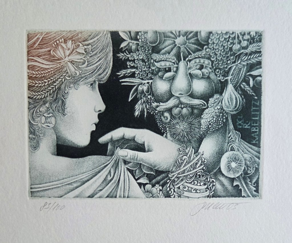 Exlibris J. Dudek, naar G. Arcomboldo – Rudolf II, Verzenden