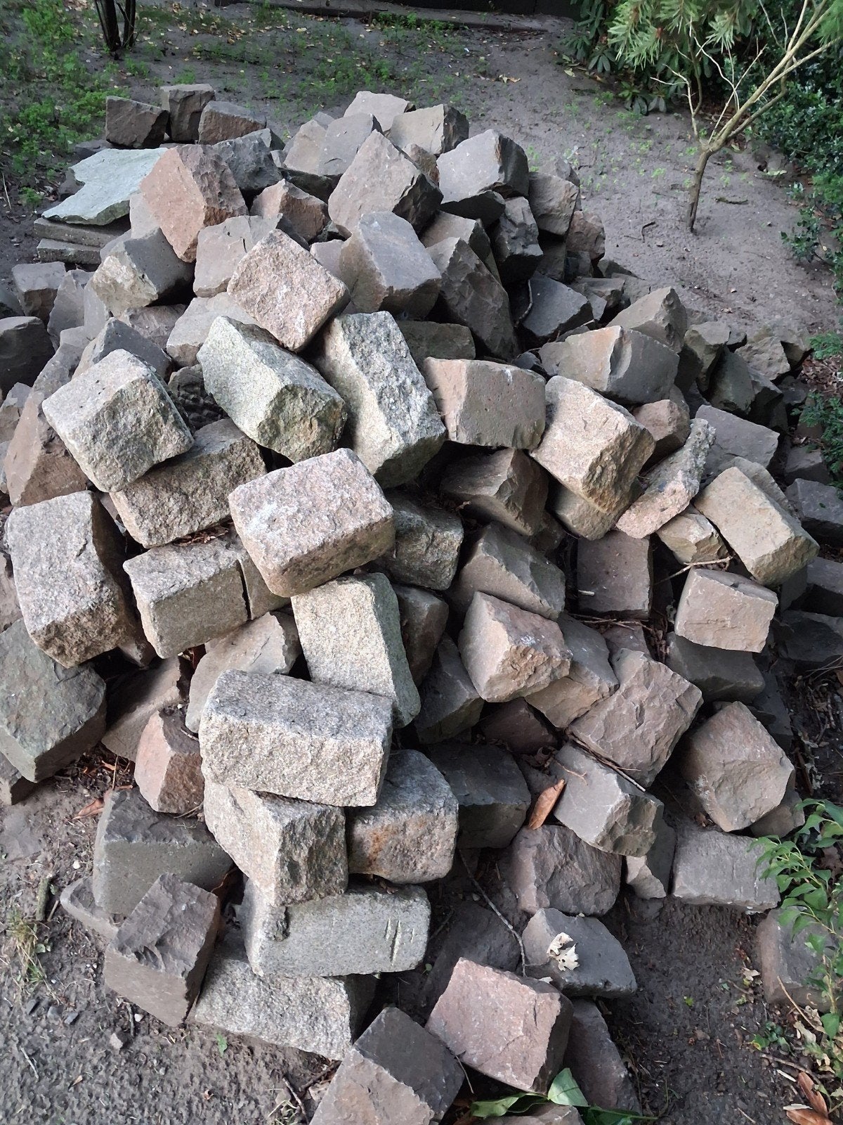 Cobblestone  of kasseien., Ophalen, Gebruikt, Graniet, Kei