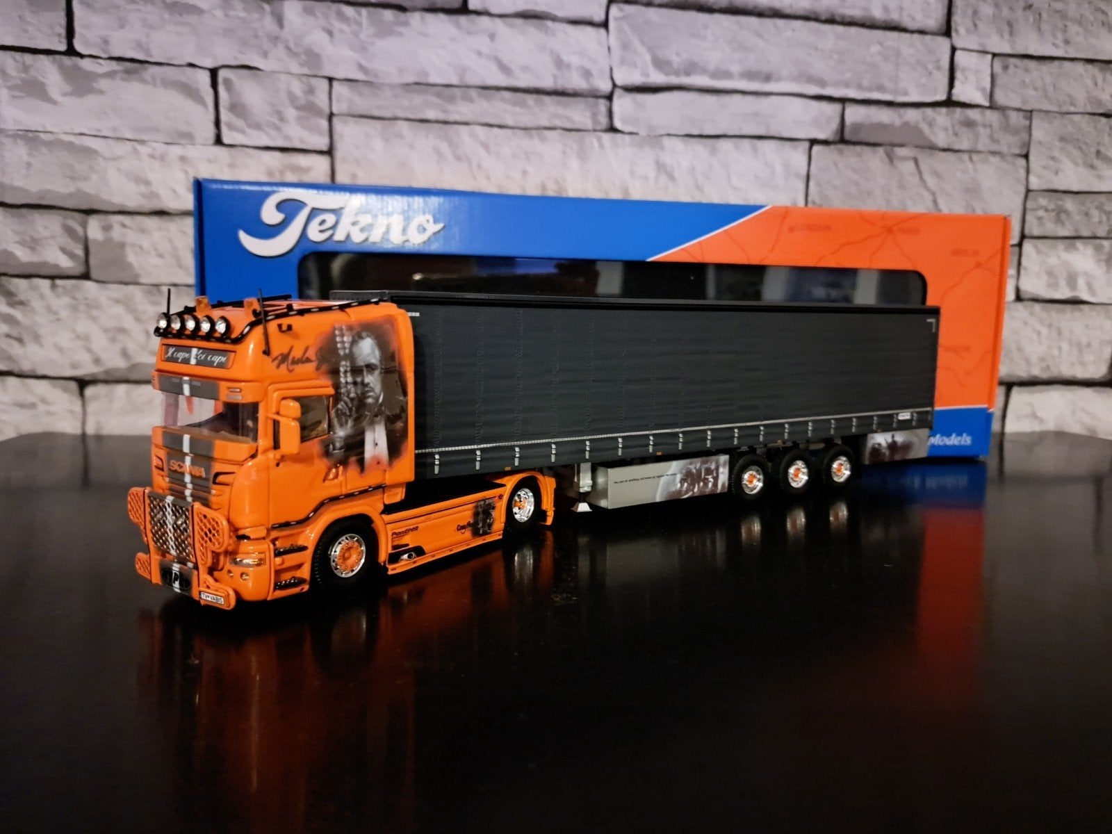 Tekno Scania KFT Trans, Ophalen of Verzenden, Zo goed als nieuw, Bus of Vrachtwagen, Tekno