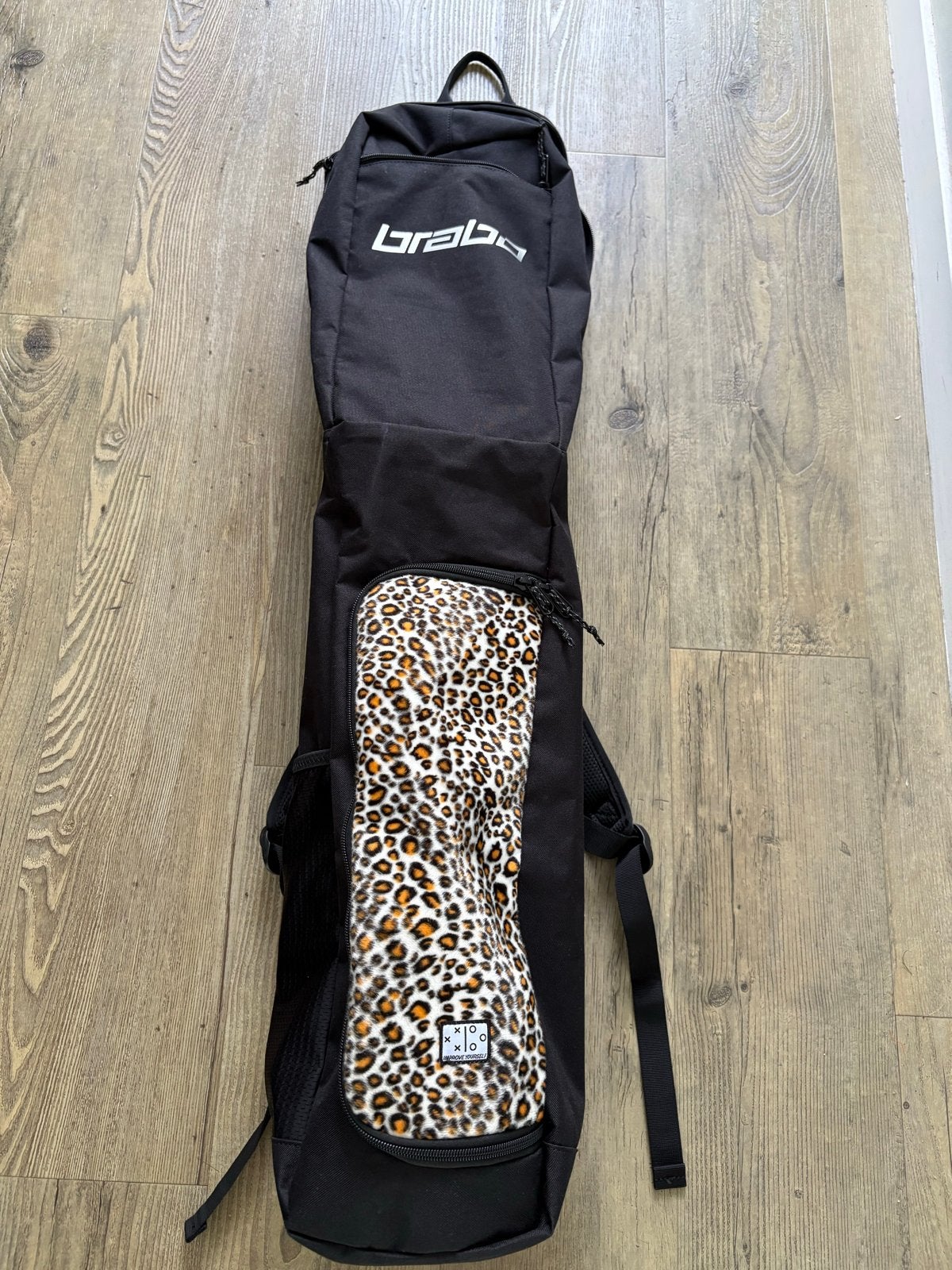 Brabo hockeysticktas met luipaardprint 1 keer gebruikt!, Overige merken, 40 cm of meer, Ophalen of Verzenden, Zo goed als nieuw