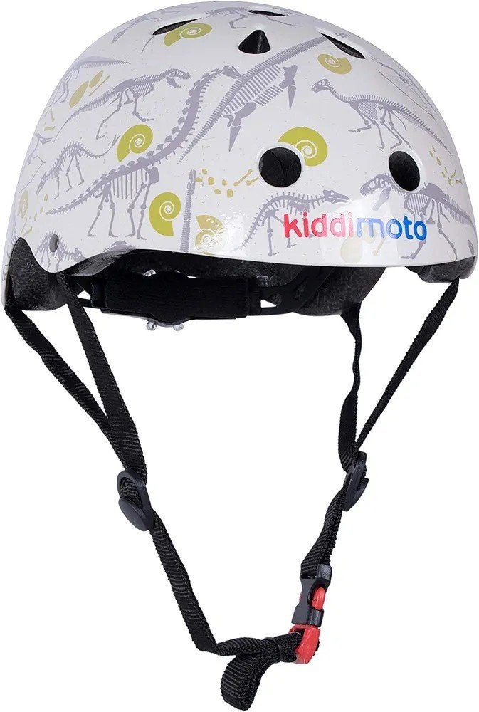 Kiddimoto kinderhelm maat M (53-58 cm) – Dino design, Ophalen, Gebruikt, Kiddimoto