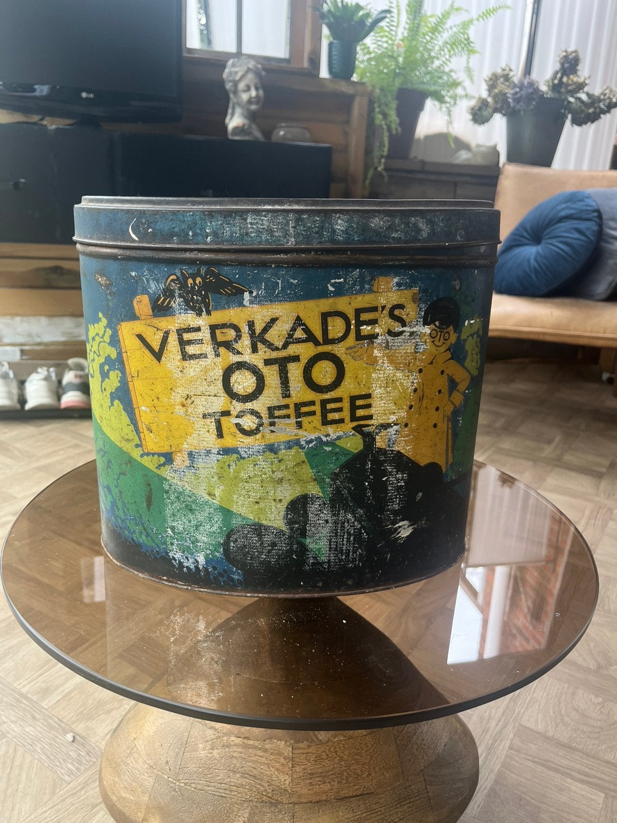 Verkade’s Oto Toffee ovale blik., Ophalen, Gebruikt, Koek(jes), Verkade