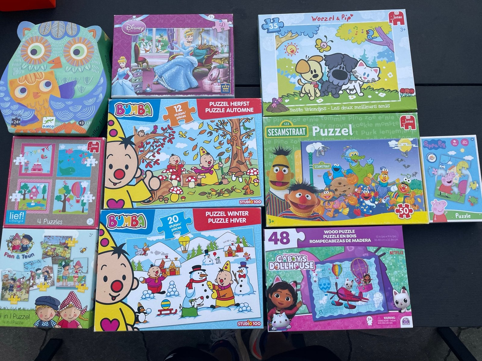 Grote collectie kinderpuzzels (10 stuks), Ophalen, 10 tot 50 stukjes, Gebruikt, 2 tot 4 jaar