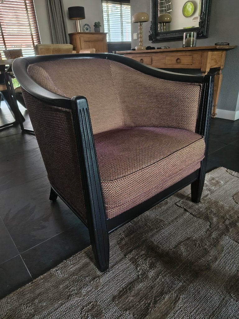 art deco club chair, Huis en Inrichting, Ophalen, Zo goed als nieuw, 75 tot 100 cm
