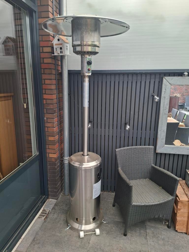 Eurom THG 14000 RVS Terrasstraler op Gas, Ophalen, Nieuw, Gas, Vloer