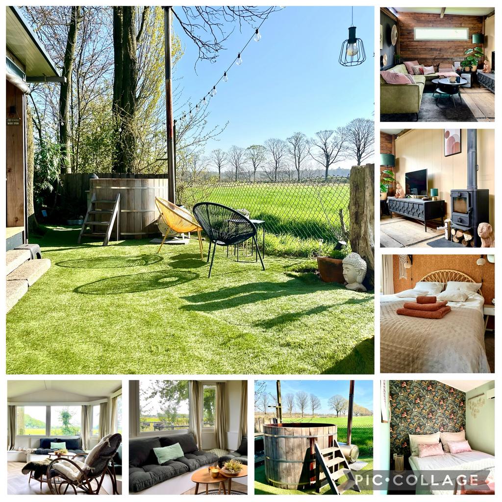 Dubbel chalet/stacaravan met uitzicht, Ophalen of Verzenden, Zo goed als nieuw