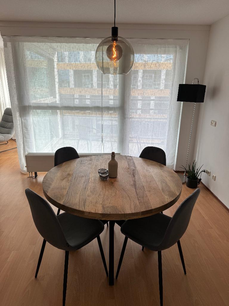 Soph & Tess, Cordoba Eetkamerstoel Velvet grijs, 4x, Huis en Inrichting, Stoelen, Ophalen, Zo goed als nieuw, Grijs, Stof