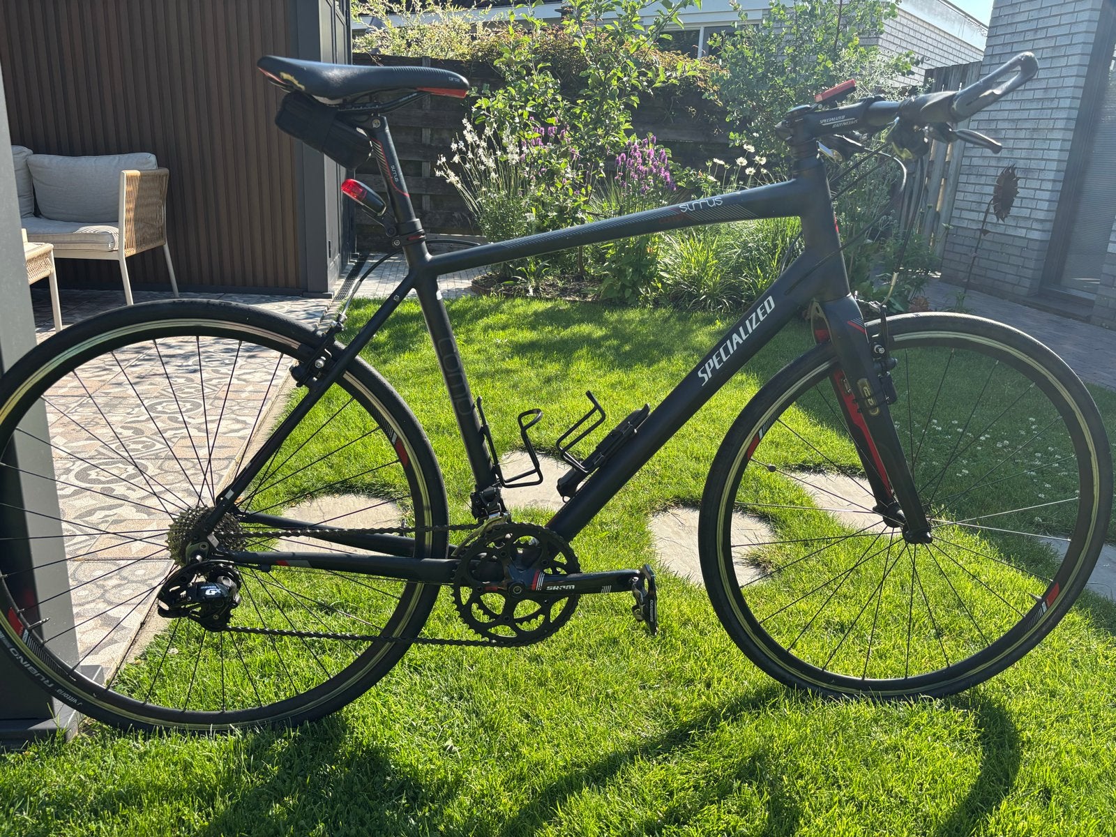 Specialized Sirrus Comp - Framemaat L - Sram GX 10 speed, 28 inch, Gebruikt, 10 tot 15 versnellingen, Velgrem