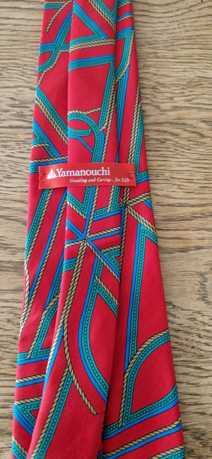 Vintage Yamanouchi Designer Stropdas, 100% Zijde, Ophalen of Verzenden, Nieuw, Blauw