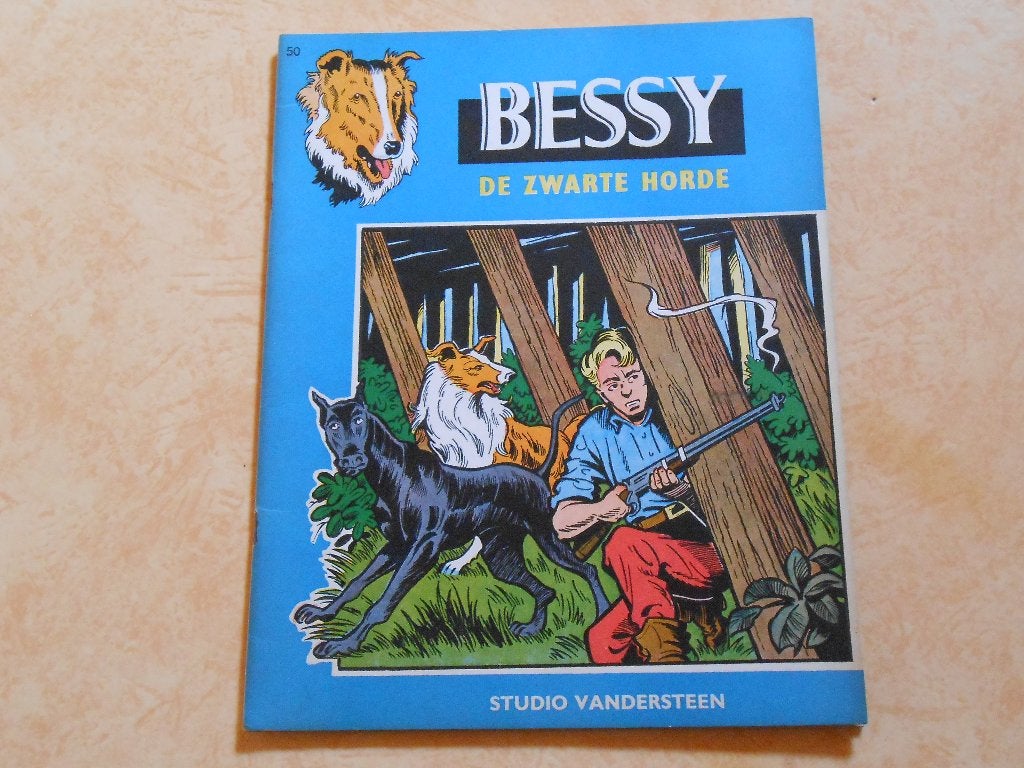Bessy 50 De zwarte horde 1963 1 ste druk., Willy Vandersteen, Eén stripboek, Ophalen of Verzenden, Zo goed als nieuw
