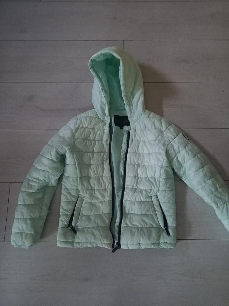 Zomerjasje mintgroen, Kinderen en Baby's, Kinderkleding | Maat 128, Ophalen of Verzenden, Zo goed als nieuw, Meisje, Jas