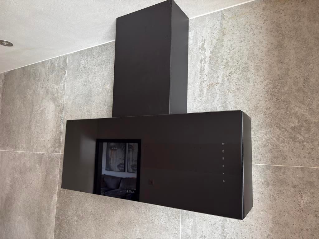 Elica Rules Design afzuigkap (90cm), Ophalen, Wandschouwkap, Zo goed als nieuw, 600 tot 800 m³ per uur