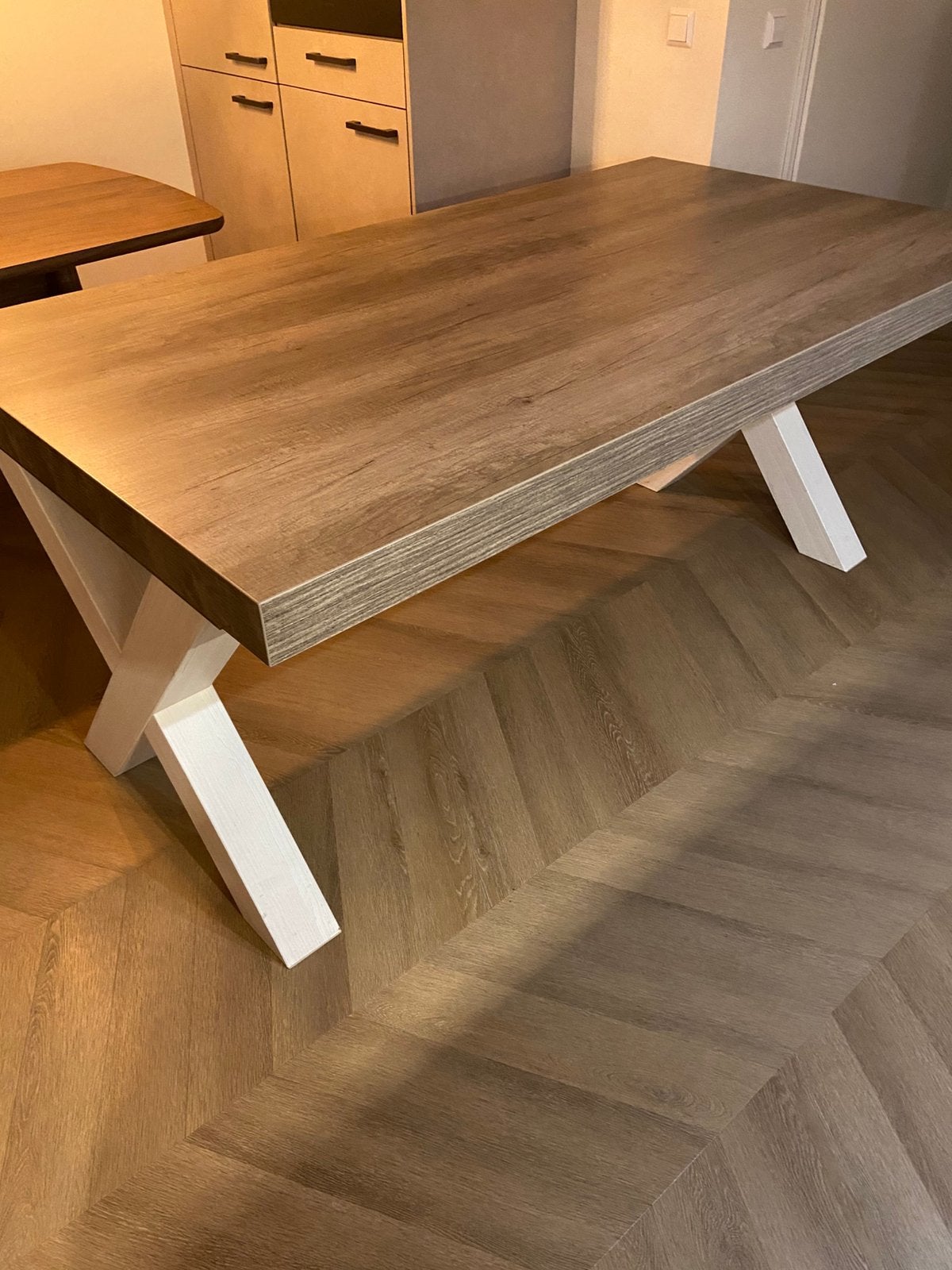 Eettafel, 100 tot 150 cm, Ophalen of Verzenden, Zo goed als nieuw, 150 tot 200 cm