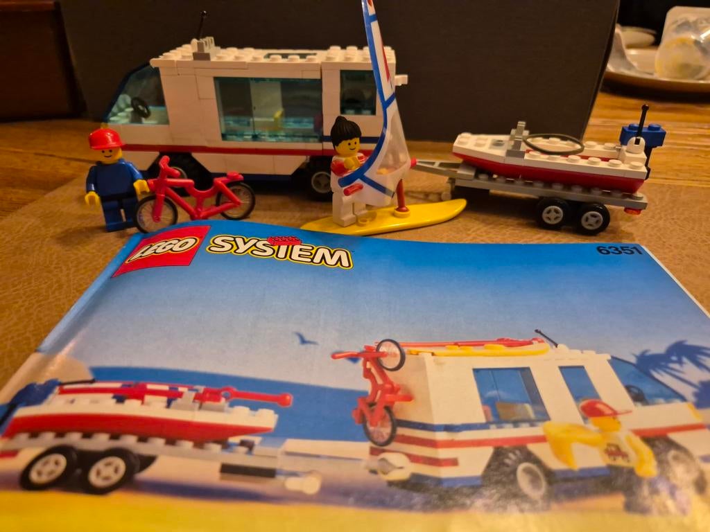 Lego System 6351 Surf N' Sail Camper, Ophalen of Verzenden, Gebruikt, Complete set, Lego
