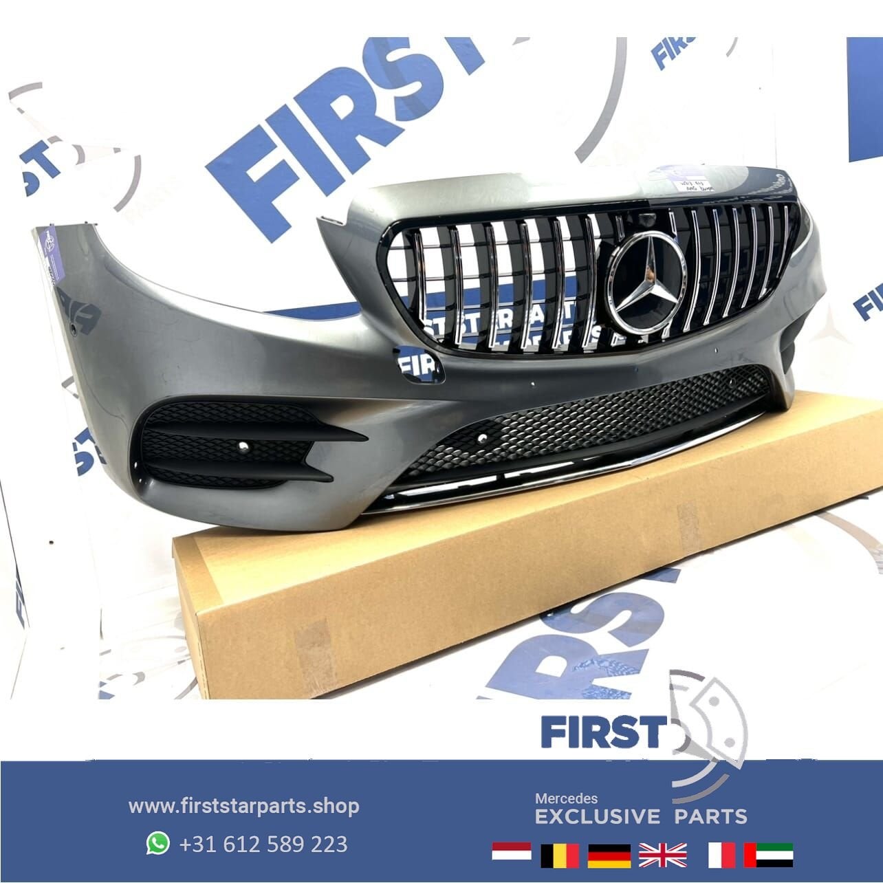 W213 BUMPER AMG LINE VOORBUMPER COMPLEET + GT GRIL Mercedes, Auto-onderdelen, Carrosserie en Plaatwerk, Gebruikt, -, Voor, Ophalen of Verzenden