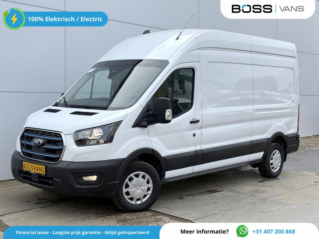 Ford E-Transit 68kWh 184PK L3H3 317km WLTP 96% (SOH) BEV Sne, Automaat, Gebruikt, Zwart, Wit