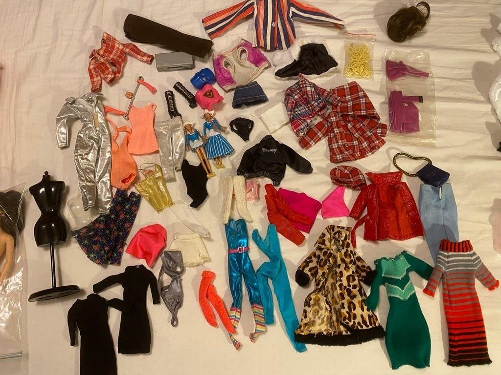 Vintage Barbie Kleding Lot - Diverse Outfits en Accessoires, Ophalen of Verzenden, Gebruikt, Jongen of Meisje