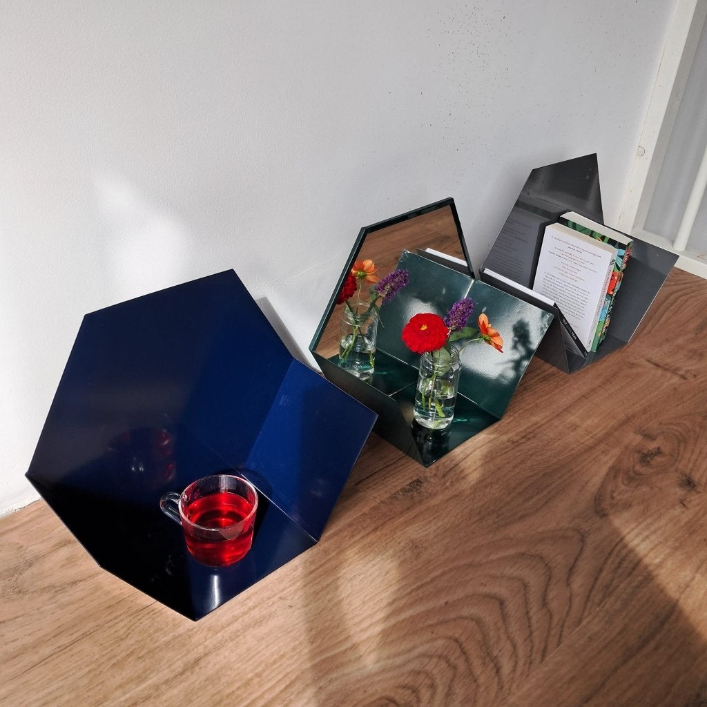 COCO maison Hexa wandplank set van 3 + spiegel NIEUW in doos, Ophalen of Verzenden, Nieuw