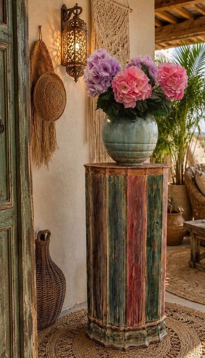 Shabby/Antiek /India/Hoekkast/Kast, Ophalen of Verzenden