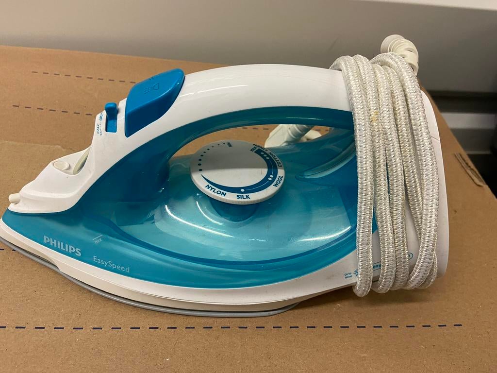 Philips EasySpeed Plus stoomstrijkijzer SteamGlide Ceramic, Ophalen of Verzenden, Zo goed als nieuw