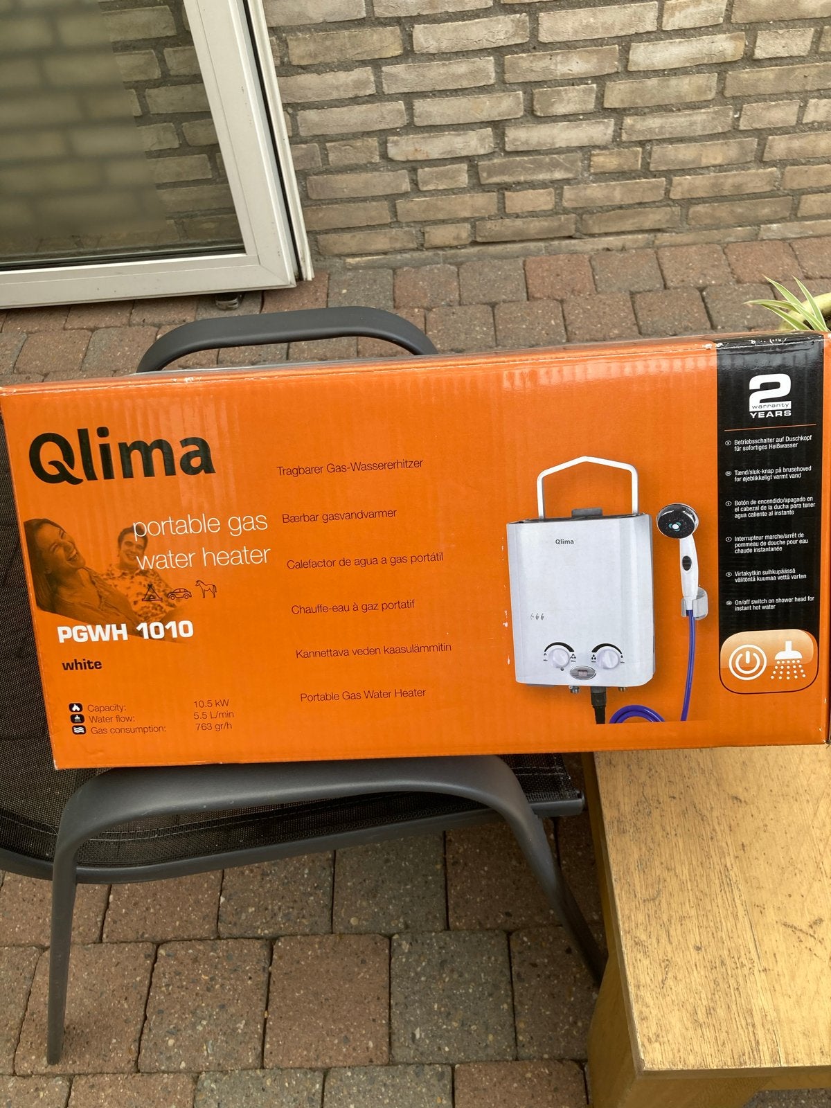 Camping geizer, Ophalen of Verzenden, Zo goed als nieuw